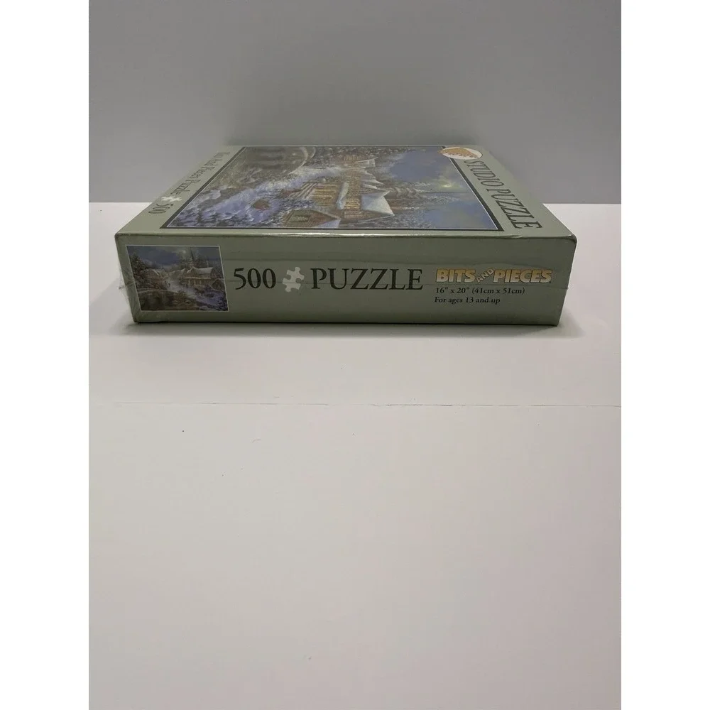Bits And Pieces Studio Puzzle 500 Pieces Winter Village Christmas Scene Sealed